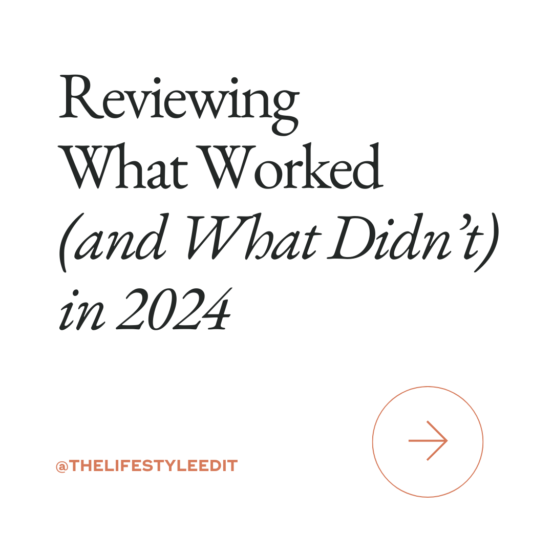 Reviewing What Worked (and What Didn’t) in 2024